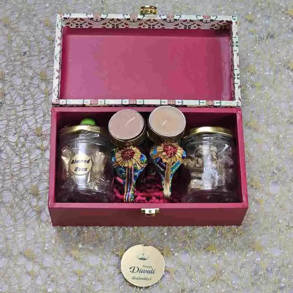 Buy MDF Box Dry Fruit Delicacy Hamper for Corporate Gift